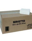 Serviettes 1 ply 300x300x1000's
