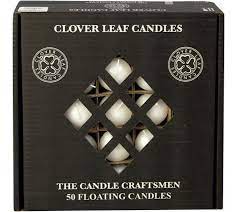 Candles White Floating 5 x 3cm 50s