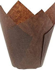 Muffin Cases Tulip 100s Brown