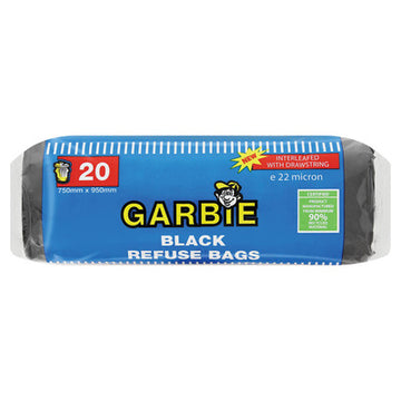 Refuse Bags Black Garbie 20s