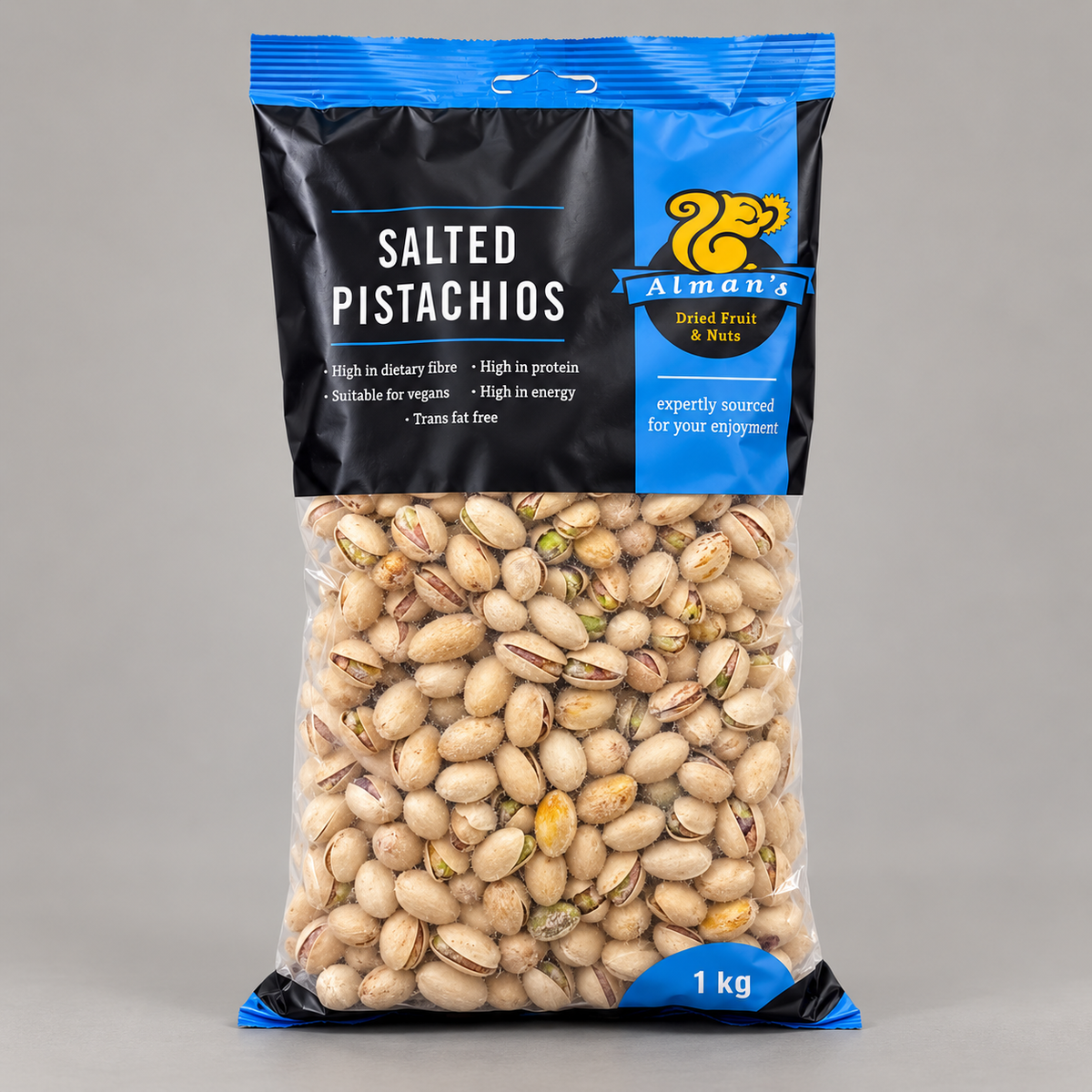 Salted Pistachio nuts in shell 1kg