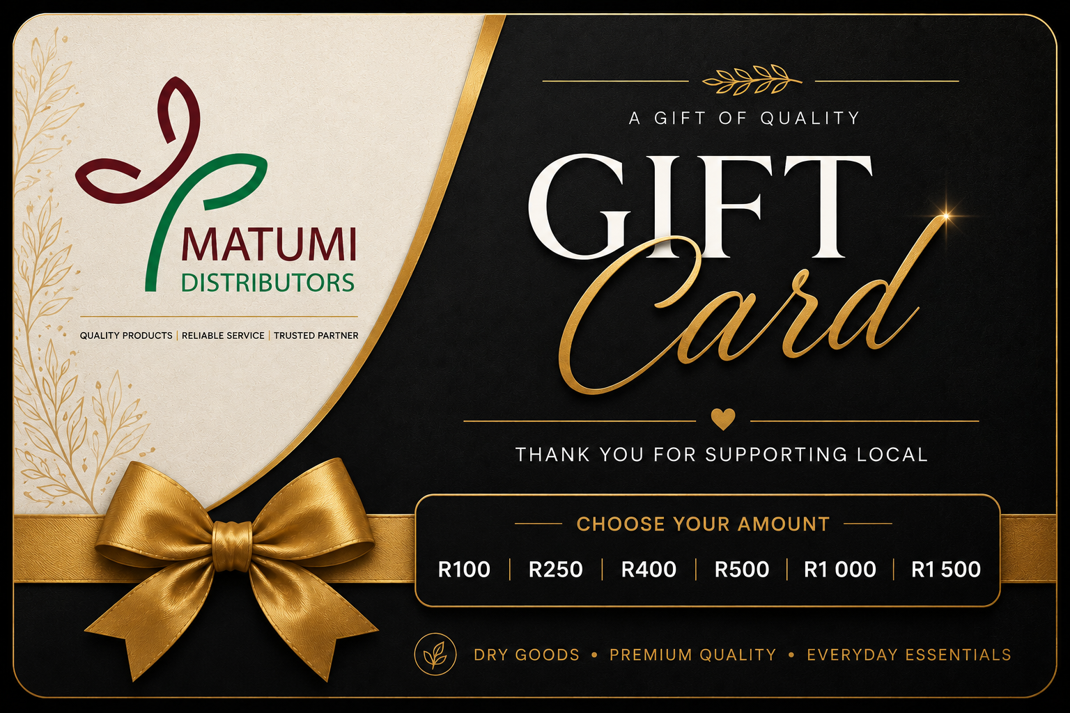 Matumi Distributors - Gift card