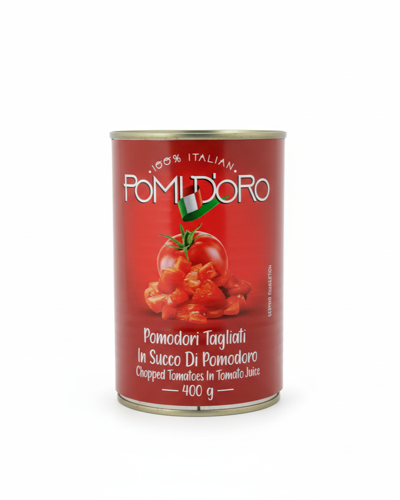 Can of Pomodoro on a white background
