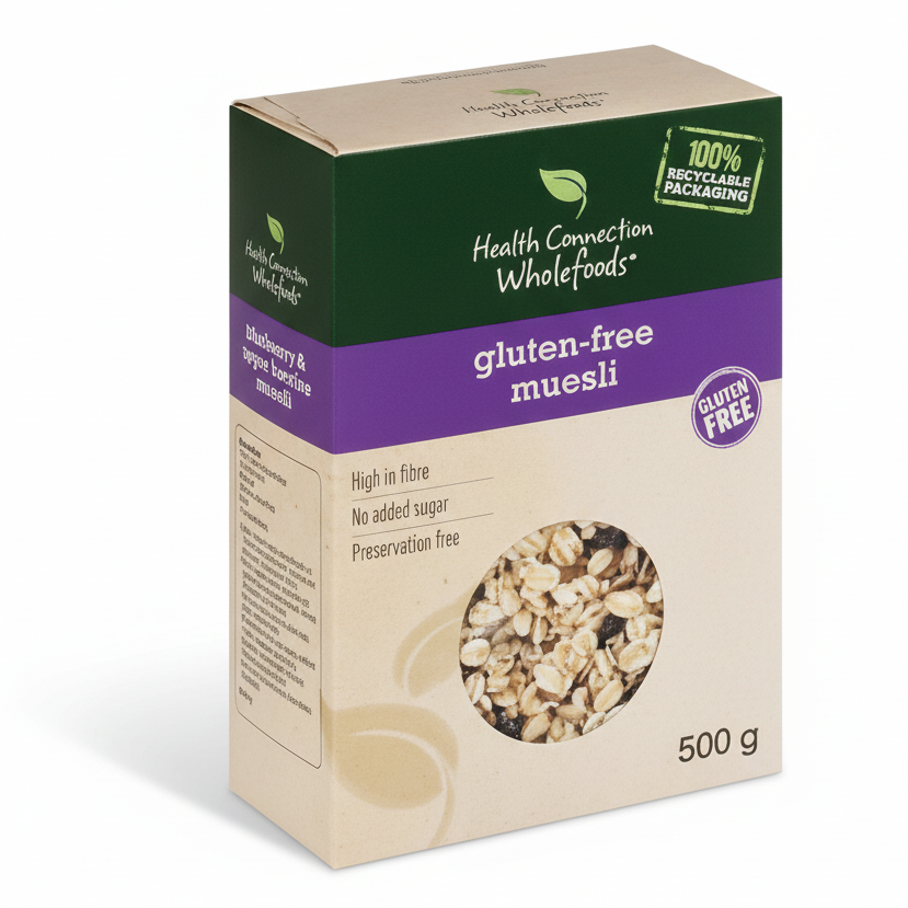Gluten Free Meusli 500g -  Health Connection WholeFoods