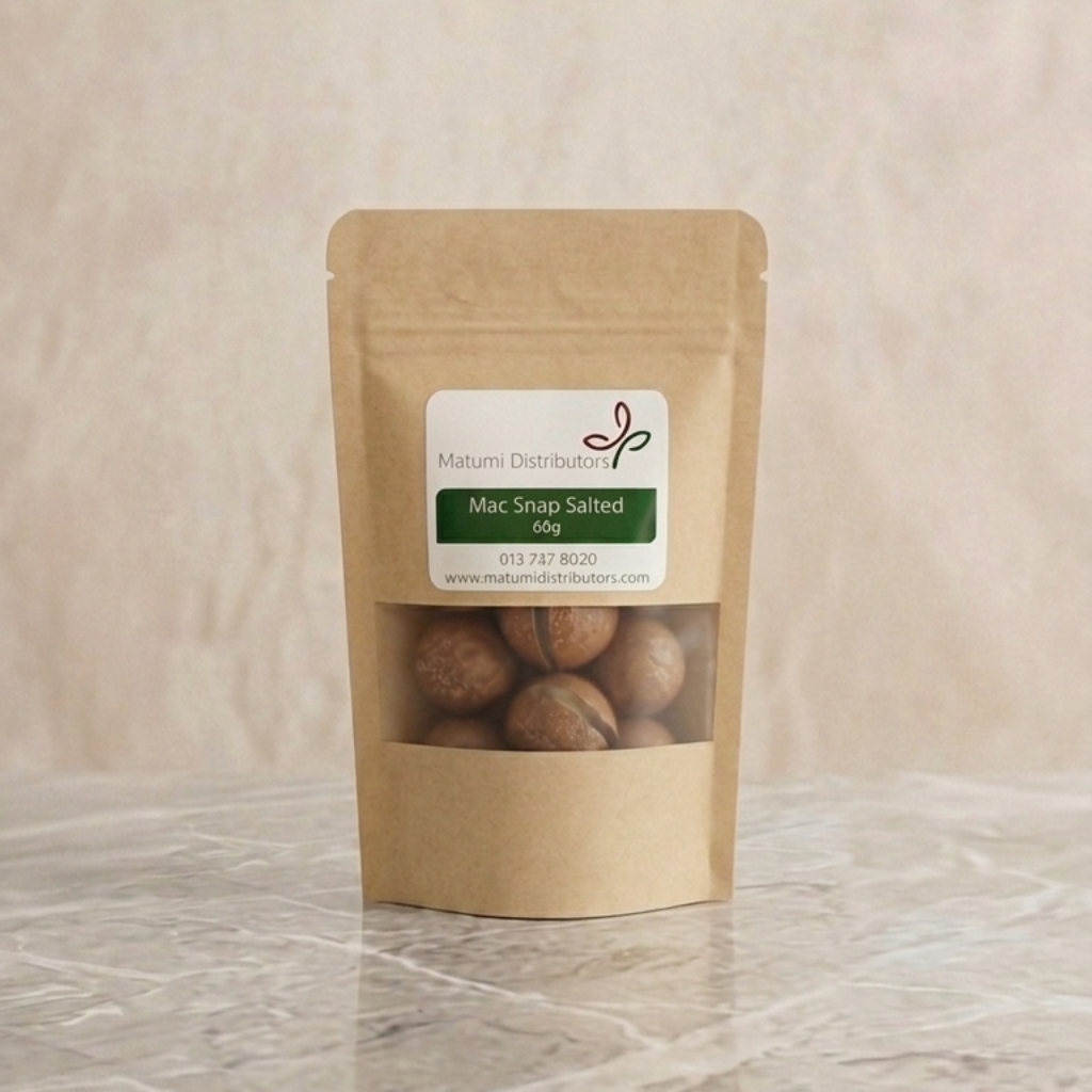 Nut Macadamia Snap Salted 60g