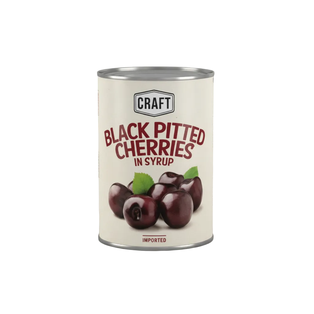 Pitted Black Cherries - Craft in Syrup