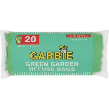 Refuse Bags Garbie Green 20s