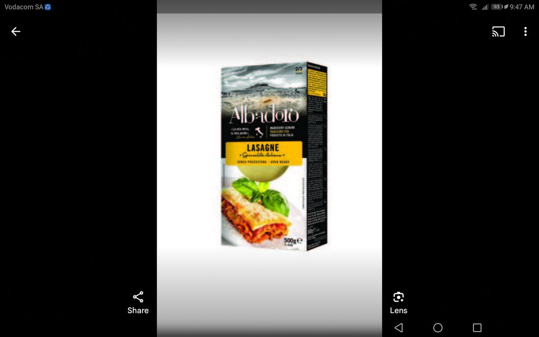 Pasta Lasagne 500g
