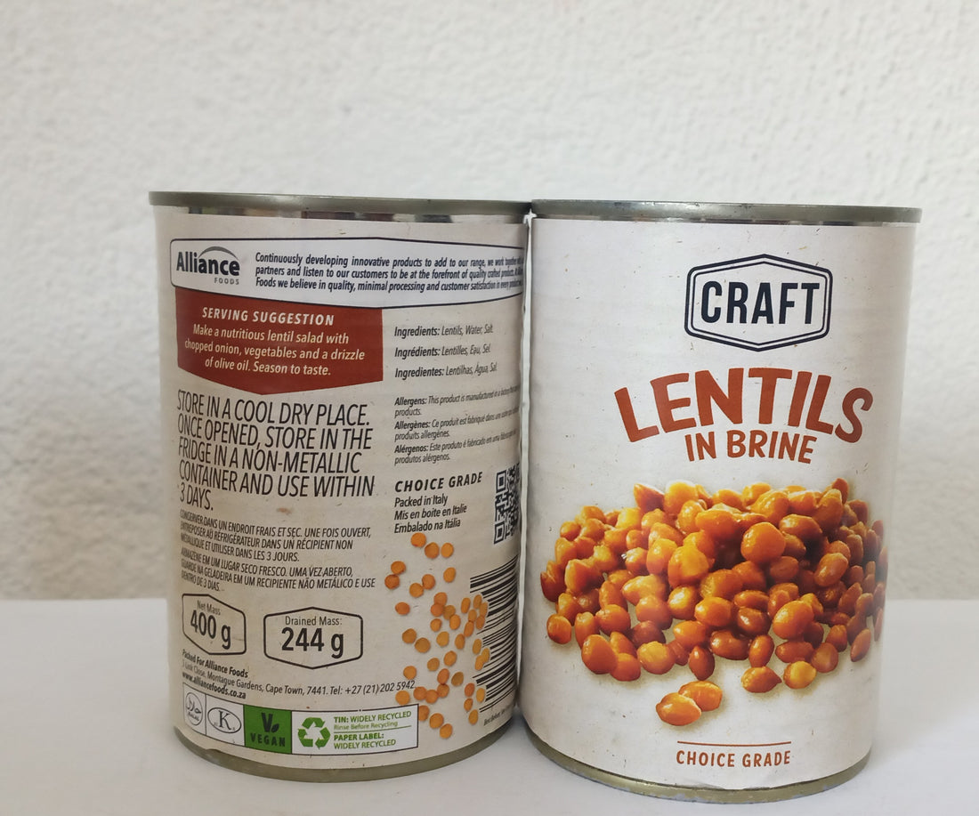 Lentils Tinned 400g