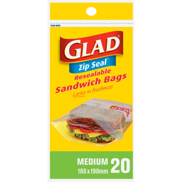Bags Glad Zipper Medium 15s