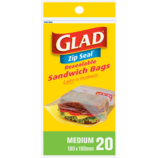 Bags Glad Zipper Medium 20s