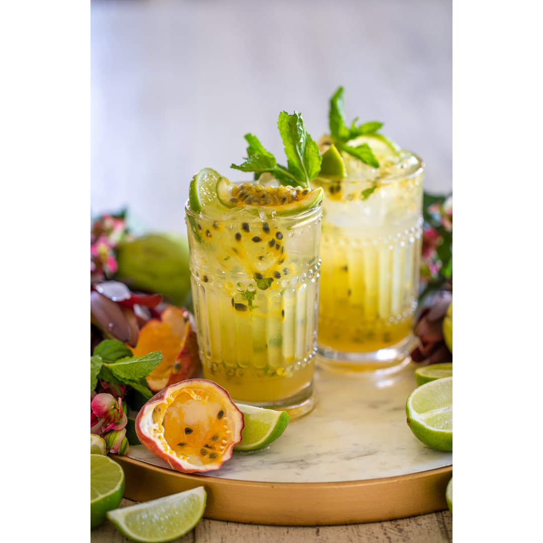 Summertime granadilla mojito